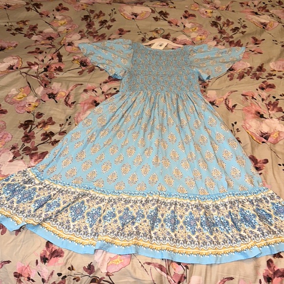 NWT Haptics by Holly Harper Smocked Babydoll Dress Medium - Picture 5 of 5